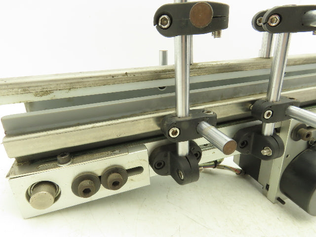 75mm 3"W Small Belt Conveyor 505mm 20"L Aluminum Frame Belt Drive Stepper Motor