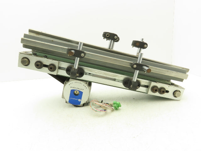 75mm 3"W Small Belt Conveyor 505mm 20"L Aluminum Frame Belt Drive Stepper Motor
