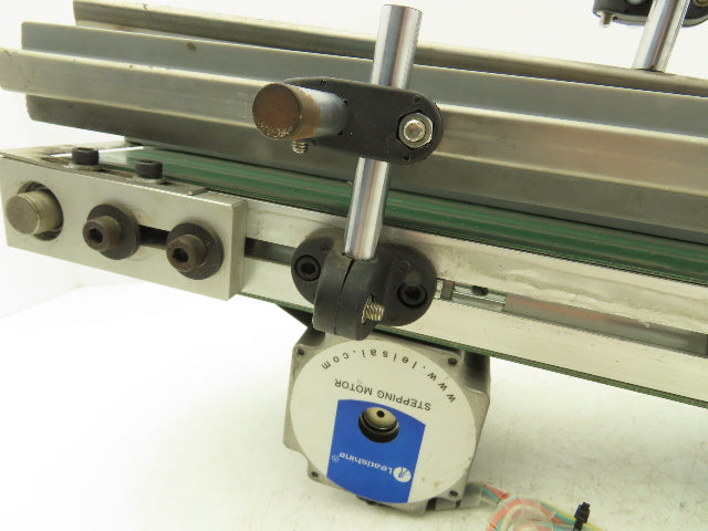 75mm 3"W Small Belt Conveyor 505mm 20"L Aluminum Frame Belt Drive Stepper Motor