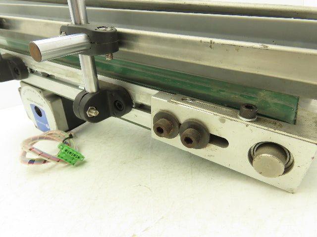 75mm 3"W Small Belt Conveyor 505mm 20"L Aluminum Frame Belt Drive Stepper Motor