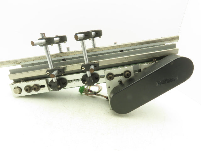 75mm 3"W Small Belt Conveyor 505mm 20"L Aluminum Frame Belt Drive Stepper Motor