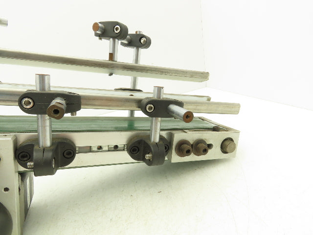 75mm 3"W Small Belt Conveyor 505mm 20"L Aluminum Frame Belt Drive Stepper Motor