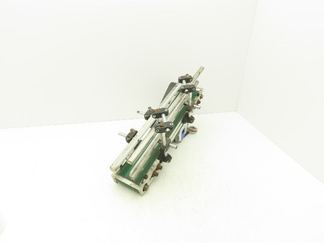 75mm 3"W Small Belt Conveyor 505mm 20"L Aluminum Frame Belt Drive Stepper Motor
