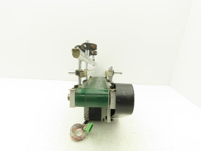 75mm 3"W Small Belt Conveyor 505mm 20"L Aluminum Frame Belt Drive Stepper Motor