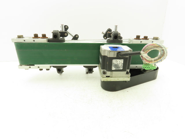 75mm 3"W Small Belt Conveyor 505mm 20"L Aluminum Frame Belt Drive Stepper Motor