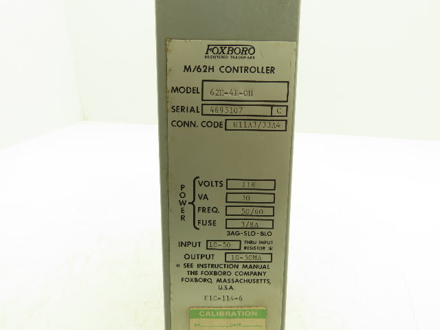 Foxboro H11A3/33A4 62H-4E-OH M/62H HMI Control Station 0 To 100 Dial 118V 30VA