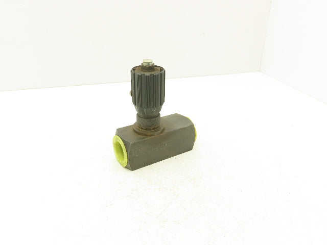 Flutec DRV-20-01.1/12 Hydraulic Flow Control Needle Valve 1-1/4 NPT 5000 PSI