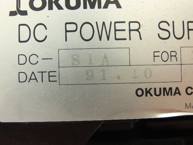 Okuma DC-S1A Power Supply For 2 Axes Servo Module Unit CZ-270D