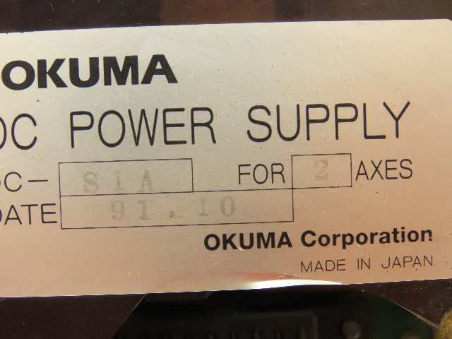 Okuma DC-S1A Power Supply For 2 Axes Servo Module Unit CZ-270D