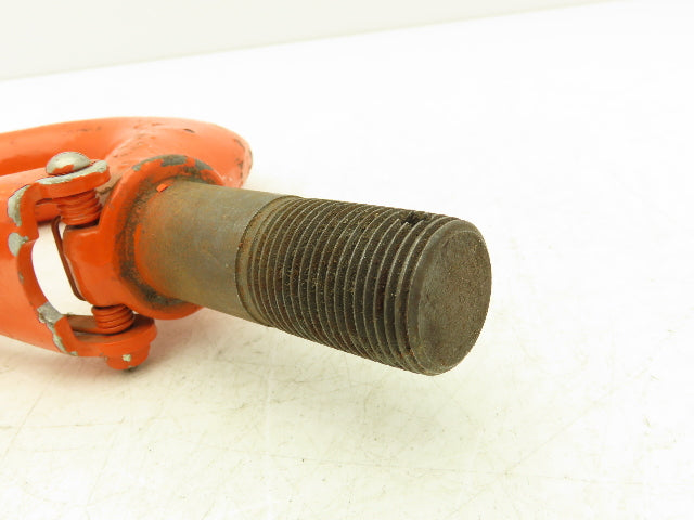 CM Lodestar 3-4 Ton Chain Hoist Upper Hook Threaded Shank w/Latch No 9 Orange