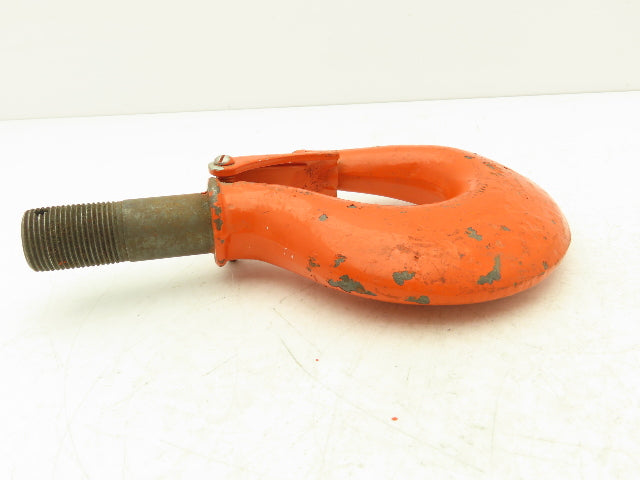 CM Lodestar 3-4 Ton Chain Hoist Upper Hook Threaded Shank w/Latch No 9 Orange