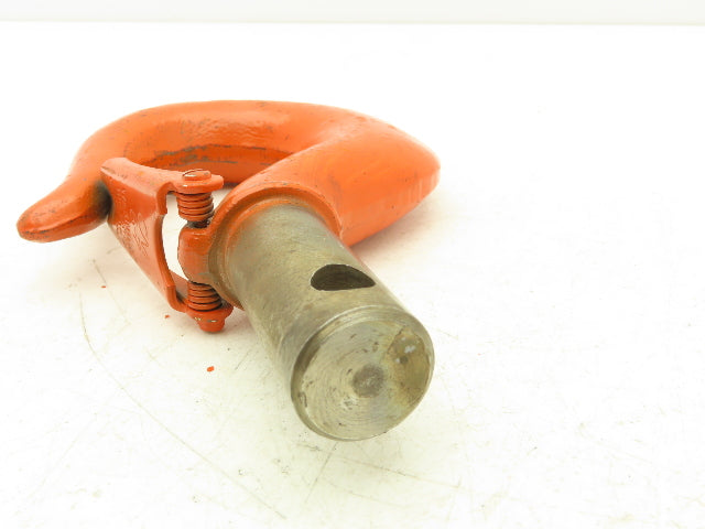 CM Lodestar 2 Ton Chain Hoist Upper Hook Plain Shank w/Latch No 7 Orange