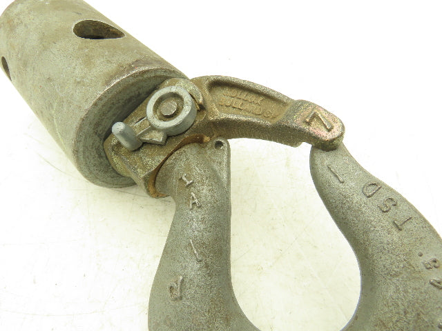 Crosby BL-O 4-Ton Hoist Swivel Hook Link Chain Nest 3/8-7/16" Self Close Gate