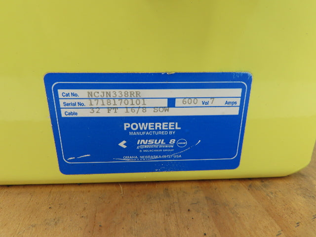Insul 8 NCJN338RR POWEREEL Series Cable Reel With 32' 16/8 SOW & Hoist Control