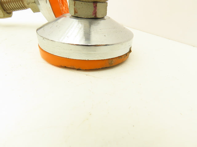 Rubber Machine Leveling Feet M20-2.5x 120mm Thread 80mm Foot Adjustable Set of 8