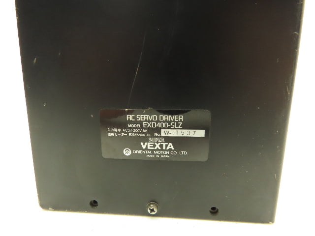 Oriental Motor EXD400-SLZ AC Servo Driver for EXM5400-DL Motor 200V Super Vexta