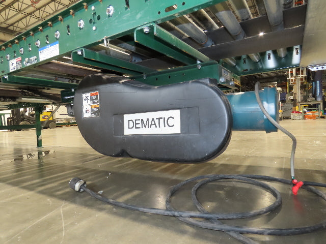 Dematic 42"x 72' Accumulating Roller Conveyor Belt Drive 40"BF 460V 180 FPM