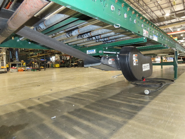 Dematic 42"x 72' Accumulating Roller Conveyor Belt Drive 40"BF 460V 180 FPM