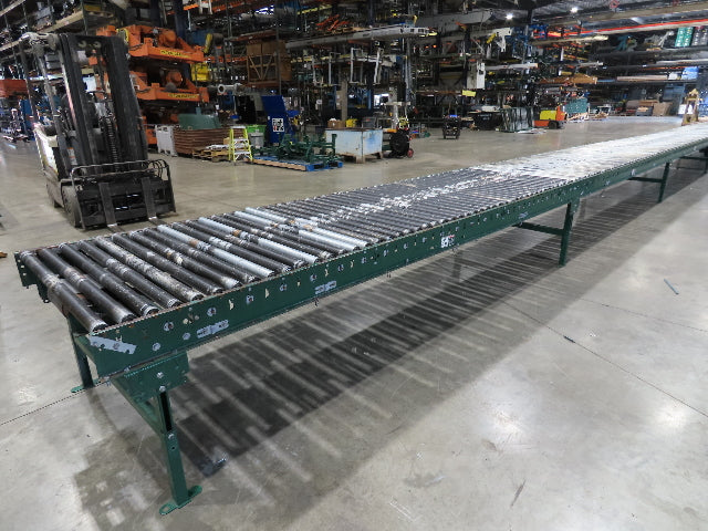 Dematic 42"x 72' Accumulating Roller Conveyor Belt Drive 40"BF 460V 180 FPM