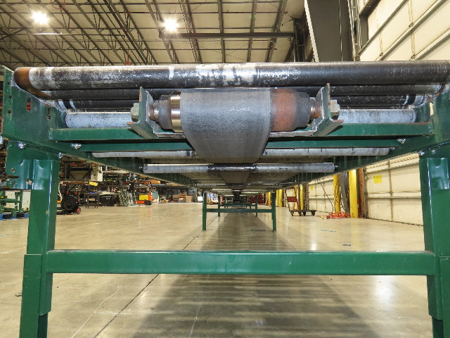 Dematic 42"x 72' Accumulating Roller Conveyor Belt Drive 40"BF 460V 180 FPM