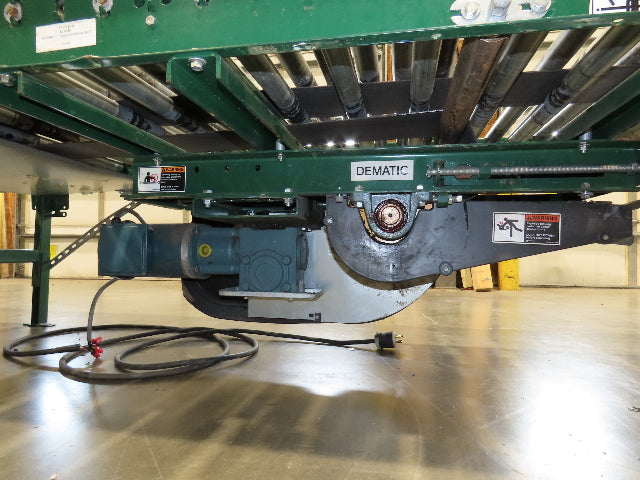 Dematic 42"x 72' Accumulating Roller Conveyor Belt Drive 40"BF 460V 180 FPM
