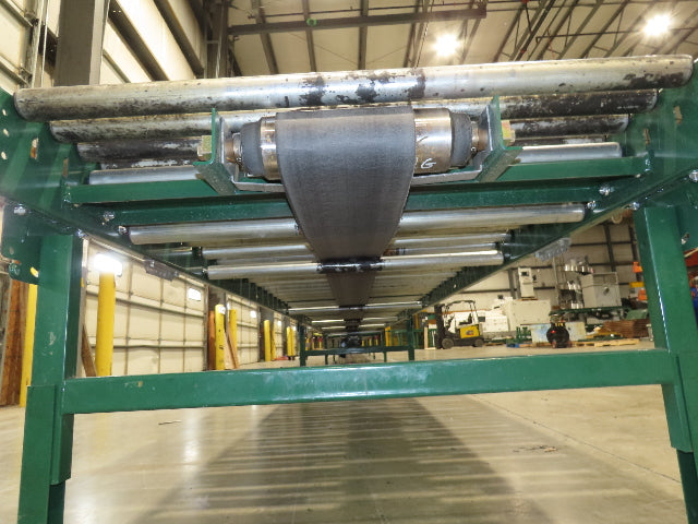 Dematic 42"x 72' Accumulating Roller Conveyor Belt Drive 40"BF 460V 180 FPM