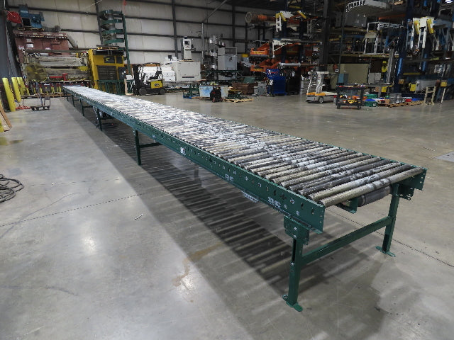 Dematic 42"x 72' Accumulating Roller Conveyor Belt Drive 40"BF 460V 180 FPM