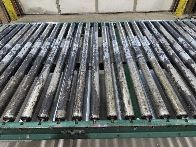 Dematic 42"x 72' Accumulating Roller Conveyor Belt Drive 40"BF 460V 180 FPM