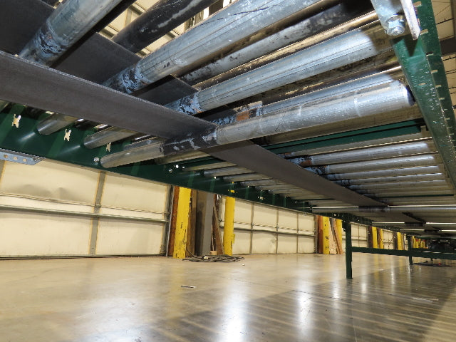Dematic 42"x 72' Accumulating Roller Conveyor Belt Drive 40"BF 460V 180 FPM