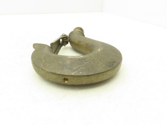 Crosby 319B JB 3.5 Ton Bronze Rigging Hoist Hook Threaded Shank w/Latch
