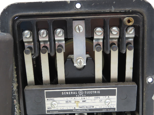 General Electric 12HFA51A48F Overcurrent Time Delay Relay 6 VDC Type HFA