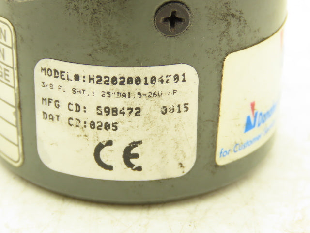 Dynapar Controls H220200104201 Danaher Servo Motor Encoder 3/8" Shaft 5-24V