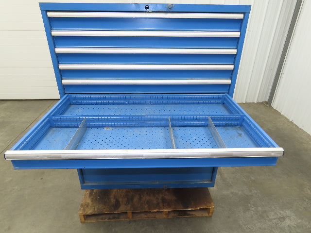 Lista Modular Steel 9 Drawer Industrial Tooling Cabinet 47x29x60" Lyon Wide Box