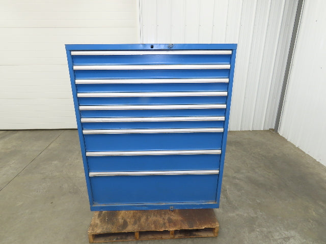 Lista Modular Steel 9 Drawer Industrial Tooling Cabinet 47x29x60" Lyon Wide Box