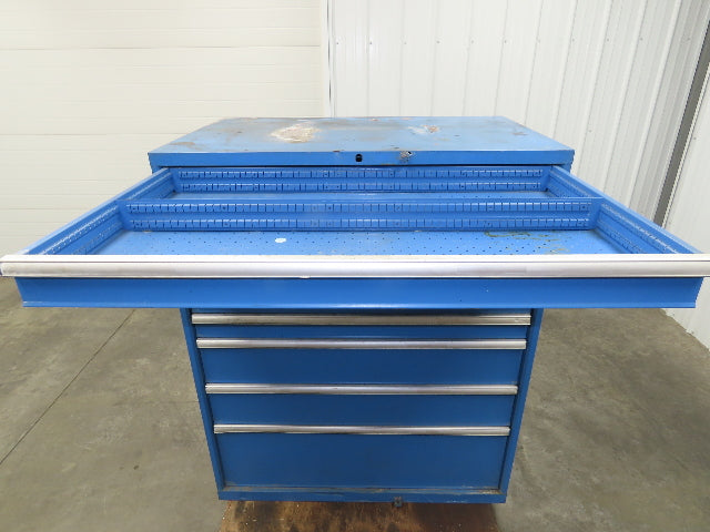 Lista Modular Steel 9 Drawer Industrial Tooling Cabinet 47x29x60" Lyon Wide Box