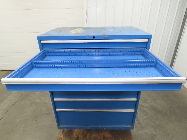 Lista Modular Steel 9 Drawer Industrial Tooling Cabinet 47x29x60" Lyon Wide Box