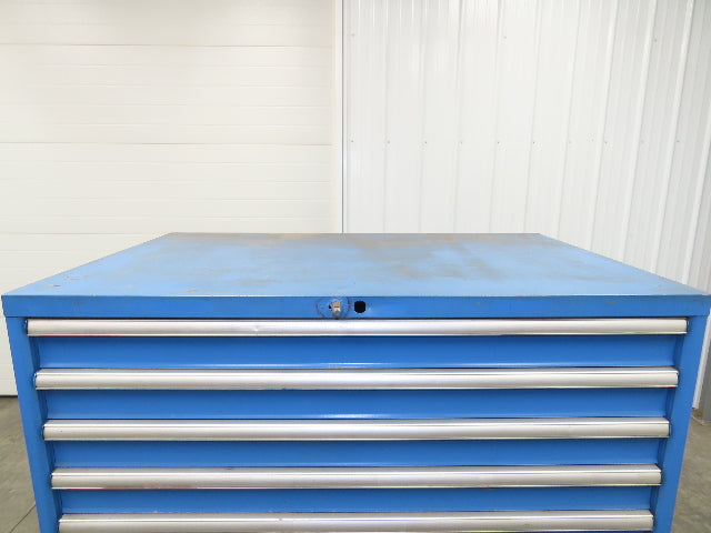 Lista Modular Steel 9 Drawer Industrial Tooling Cabinet 47x29x60" Lyon Wide Box