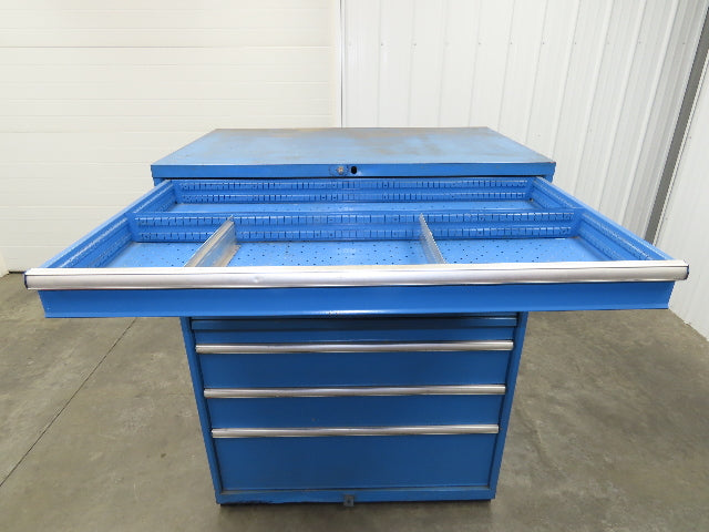 Lista Modular Steel 9 Drawer Industrial Tooling Cabinet 47x29x60" Lyon Wide Box