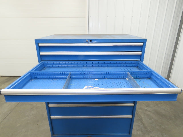 Lista Modular Steel 9 Drawer Industrial Tooling Cabinet 47x29x60" Lyon Wide Box