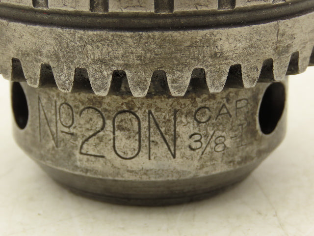 Jacobs 20N Drill Chuck Heavy Duty Ball Bearing 3/8-1" Cap No 4 Morse Shank