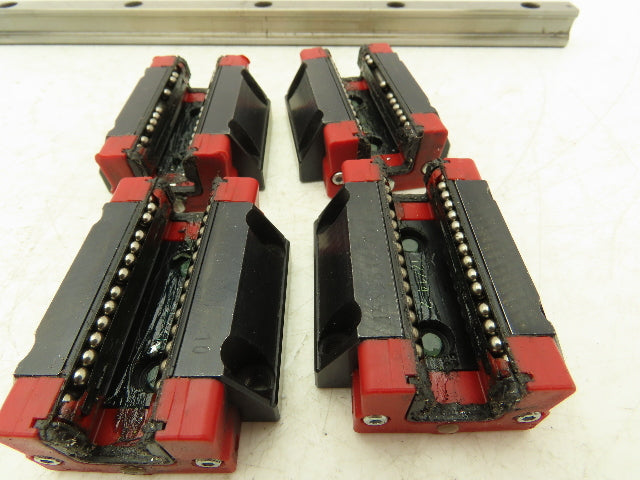 Schneeberger Linear Guide Bearing 2-Block Rail 15mm W 280mm Length Lot of 2