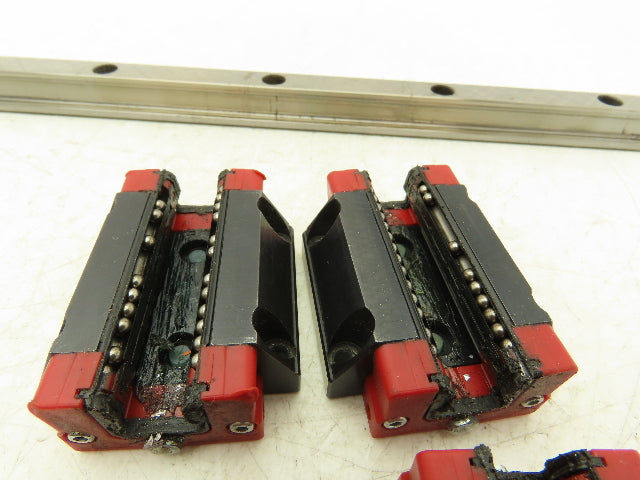 Schneeberger Linear Guide Bearing 2-Block Rail 15mm W 280mm Length Lot of 2