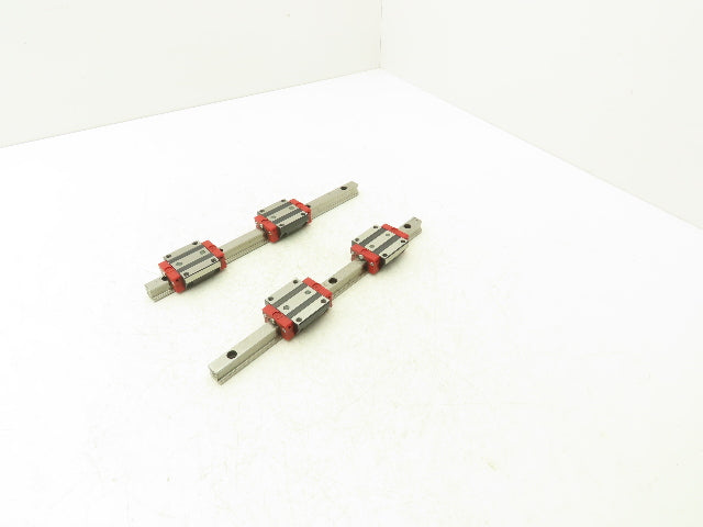 Schneeberger Linear Guide Bearing 2-Block Rail 15mm W 280mm Length Lot of 2
