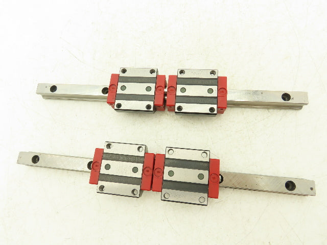 Schneeberger Linear Guide Bearing 2-Block Rail 15mm W 280mm Length Lot of 2