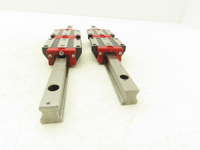 Schneeberger Linear Guide Bearing 2-Block Rail 15mm W 280mm Length Lot of 2