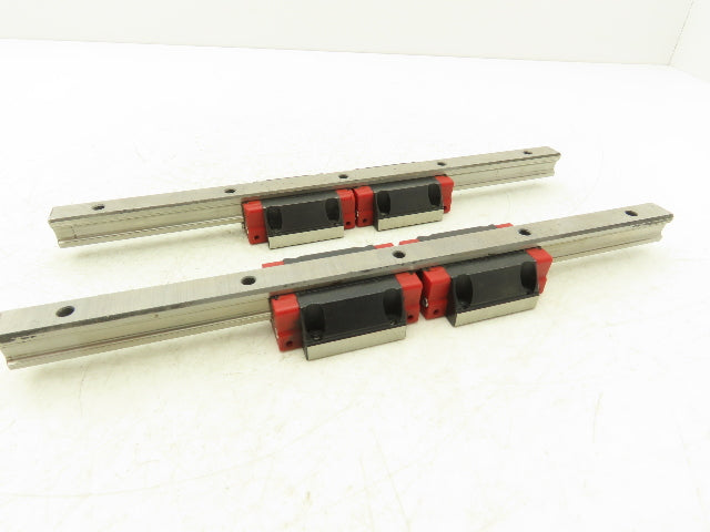 Schneeberger Linear Guide Bearing 2-Block Rail 15mm W 280mm Length Lot of 2