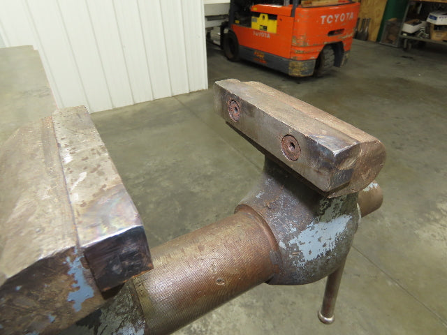 1-3/8" Thick Top Steel Welding Layout Table Work Bench 78"x37"x36" Wilton Vise