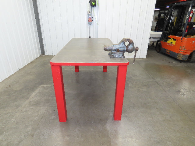 1-3/8" Thick Top Steel Welding Layout Table Work Bench 78"x37"x36" Wilton Vise