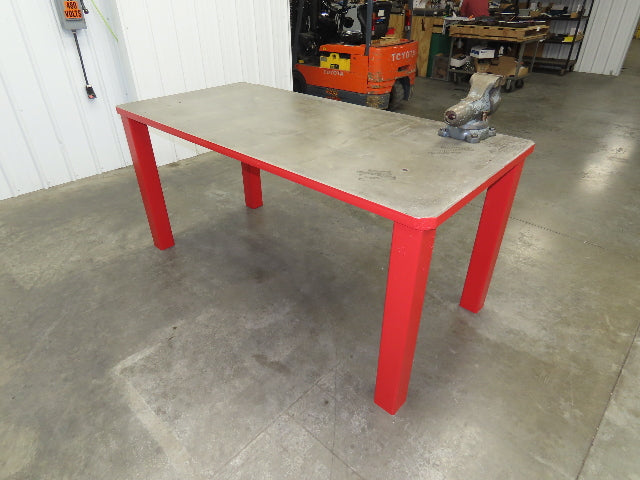 1-3/8" Thick Top Steel Welding Layout Table Work Bench 78"x37"x36" Wilton Vise