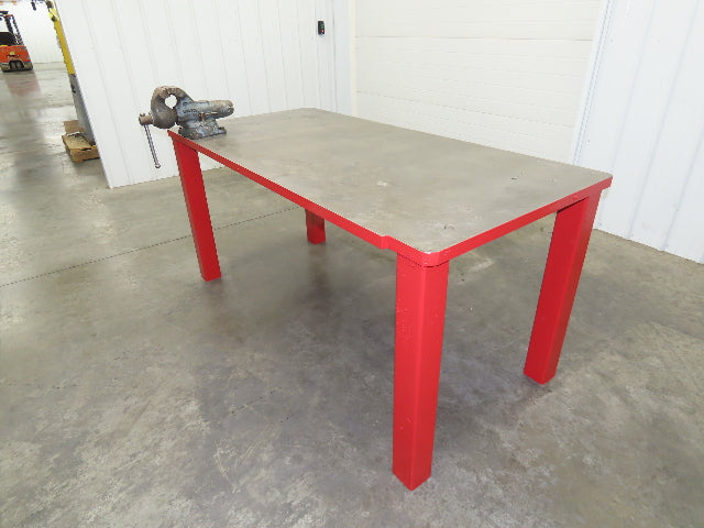 1-3/8" Thick Top Steel Welding Layout Table Work Bench 78"x37"x36" Wilton Vise